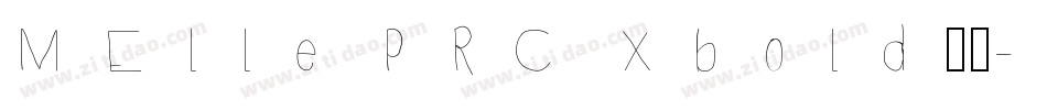 MElle PRC Xbold字体字体转换
